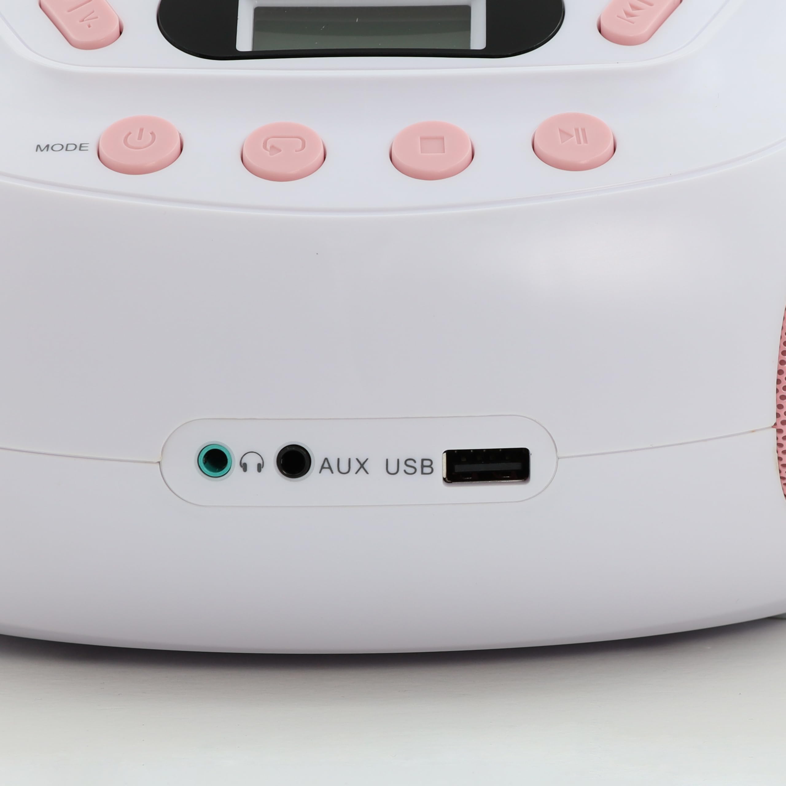 METRONIC 477408 Lecteur CD avec Port USB et Sortie Casque Rose Clair