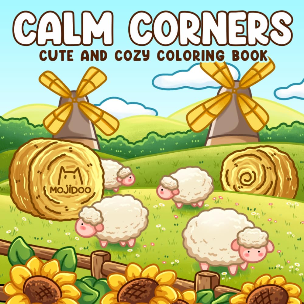 Calm Corners: Quiet and Relaxing Coloring Book for Adults & Teens Featuring Cozy Corners, Peaceful Scenes and Familiar Places