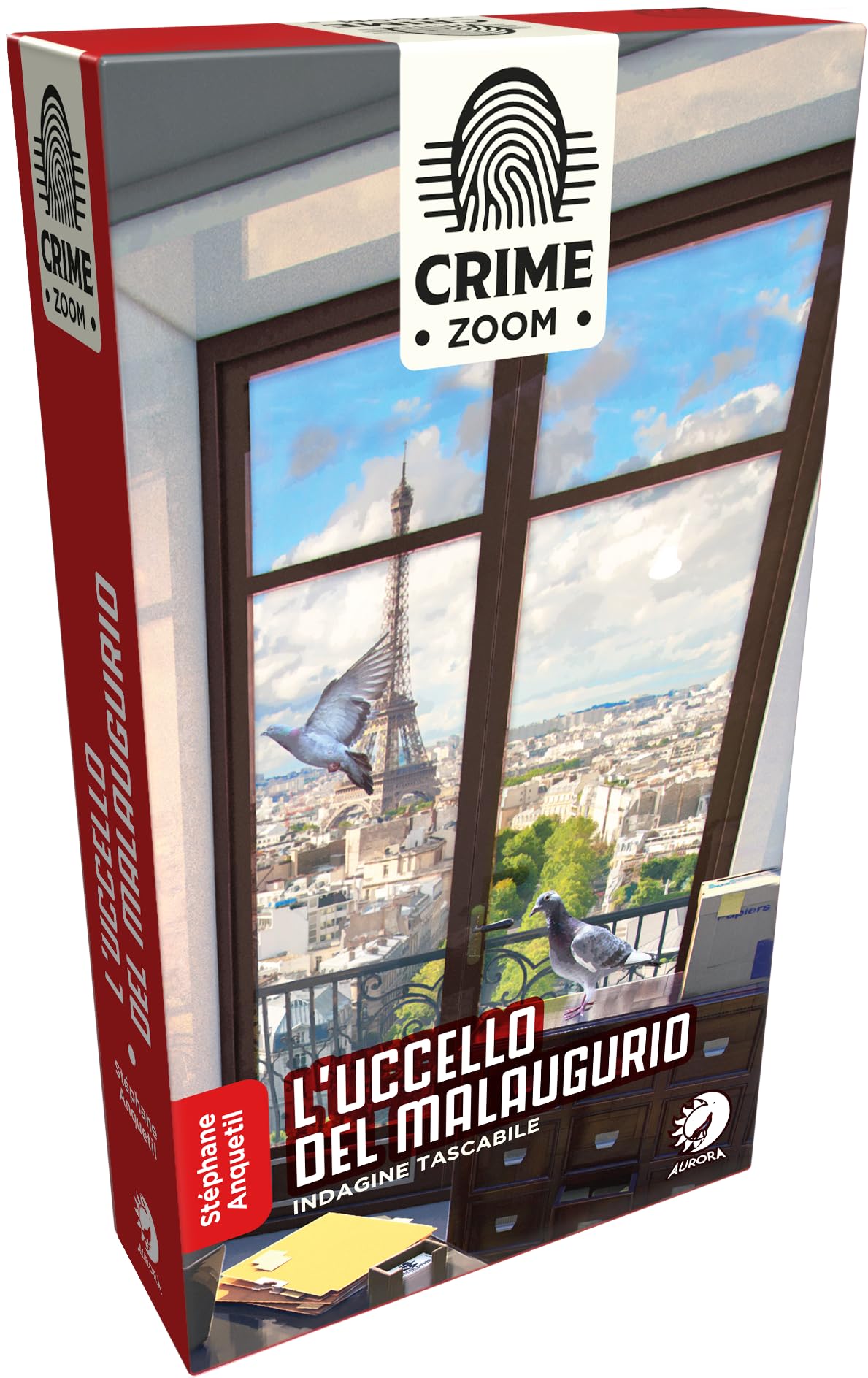 Asmodee Crime Zoom: A Deadly Writer – Detektiv-Kartenspiel, Italienische Ausgabe