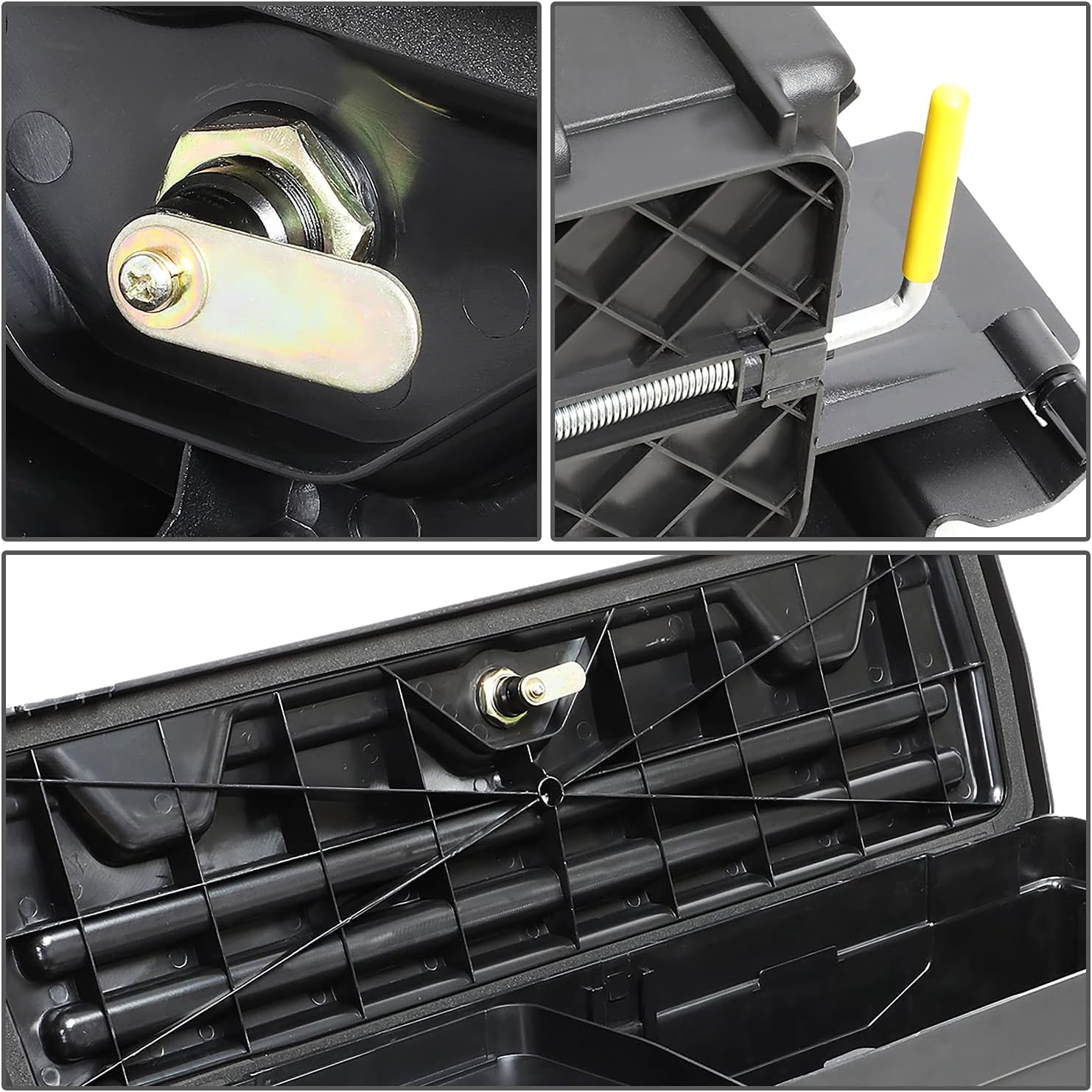 DNA MOTORING Passenger Side Truck Bed Storage Box Wheel Well Lock Box with Key Compatible with 07-20 Tundra, ZTL-Y-0205