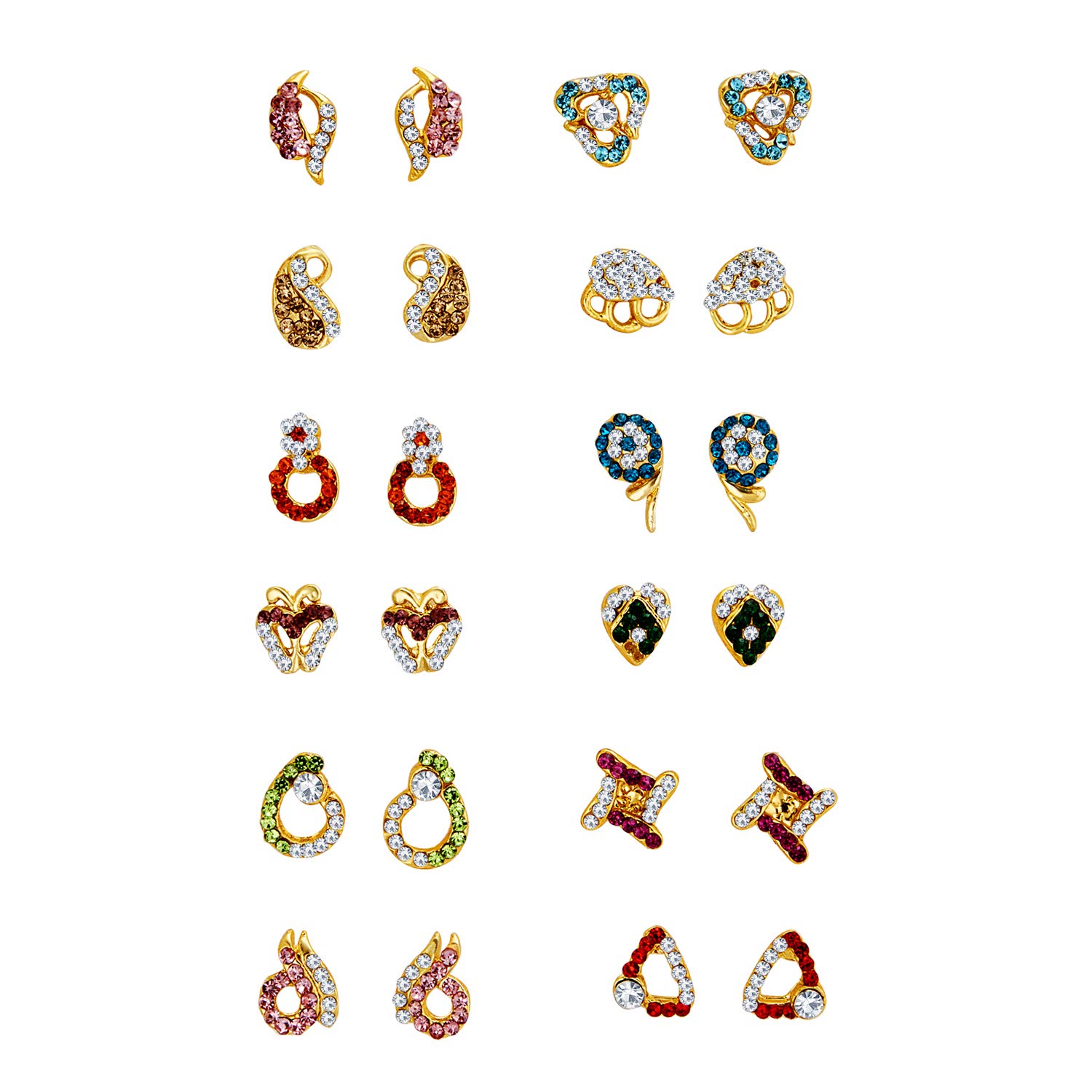 See full amazon price history chart for Sukkhi Amazing Gold Plated Austrian Diamond Pair of 12 Earring Combo for Women (SKR70477), multicolor, free size Sukkhi Amazing Gold Plated Austrian Diamond Pair of 12 Earring Combo for Women (SKR70477), multicolor, free size (B08WHWQJX6) Amazon Price History, Amazon Price Tracker