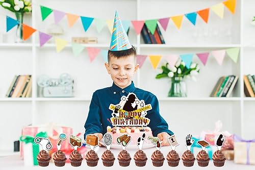 Miniatura 6 de 25 piezas de decoración para tartas de detective, decoraciones para tartas de detectives, decoraciones de fiesta de detective, suministros de fiesta