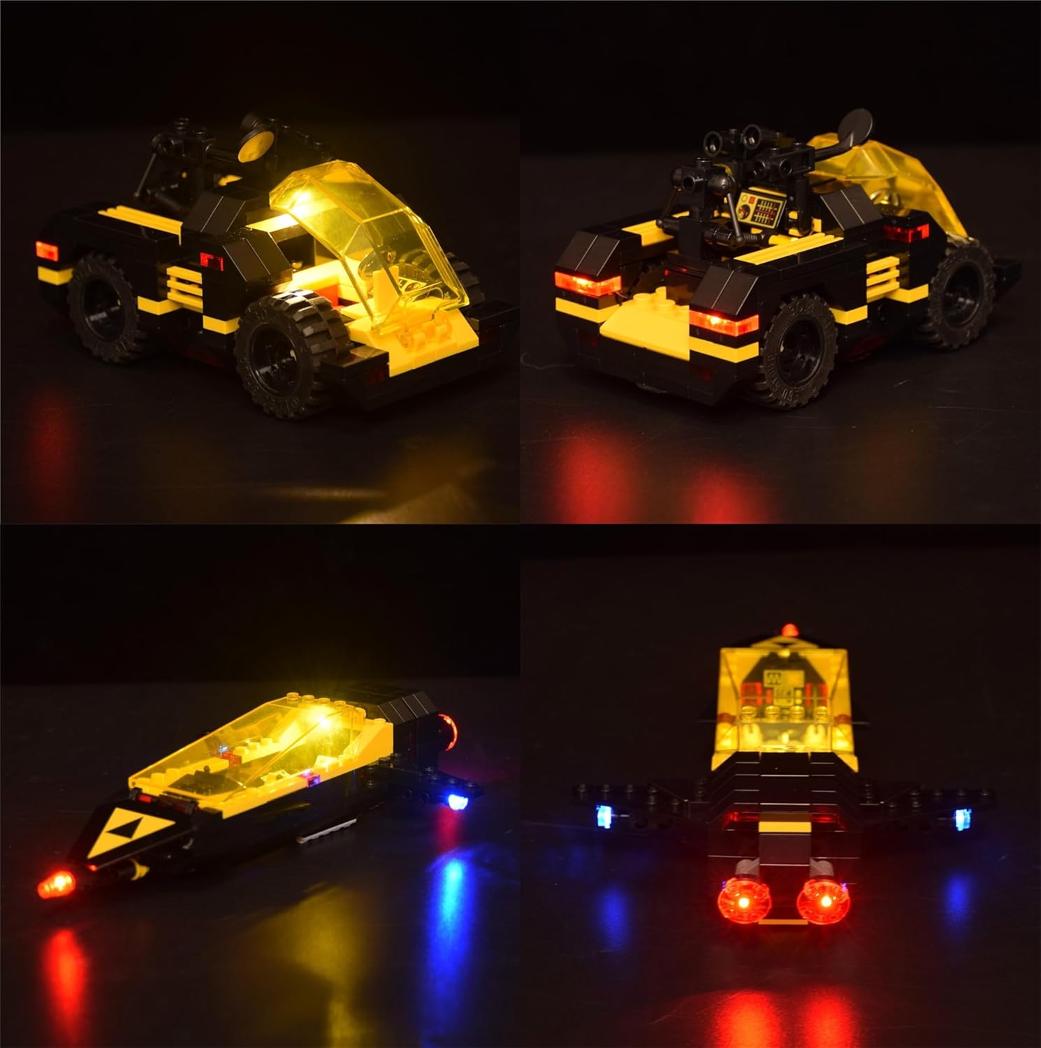 LightGo LED Lighting Kit Designed for Lego 10355 Compatible with Blacktron Renegade Building Set - Not Include Model (Remote Version)