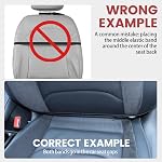 Viaviat Car Seat Protector Large Kick Mat 2 Pack Durable Water Resistant Auto Seat Back Covers with 2 Mesh Pockets Protection Against Dust Mud Scratches (Black, 2-Pack)