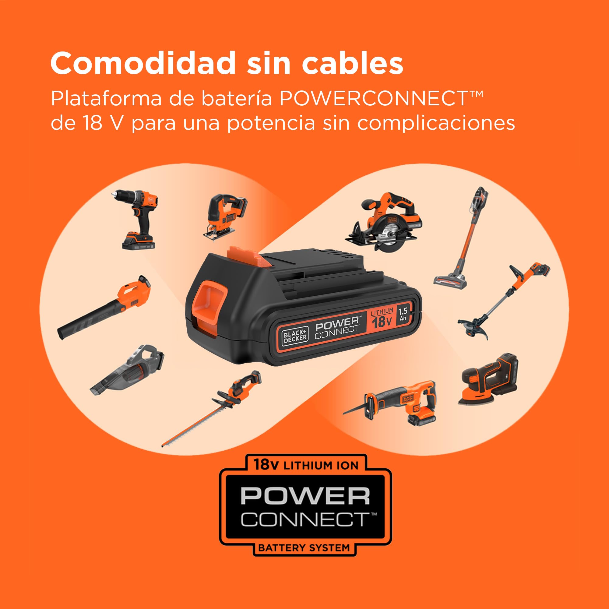 BLACK+DECKER Taladro percutor inalámbrico SDS-Plus 18V, batería 4,0Ah, cargador 2A, caja del kit, mango ajustable, luz LED, BCD900M1K-QW