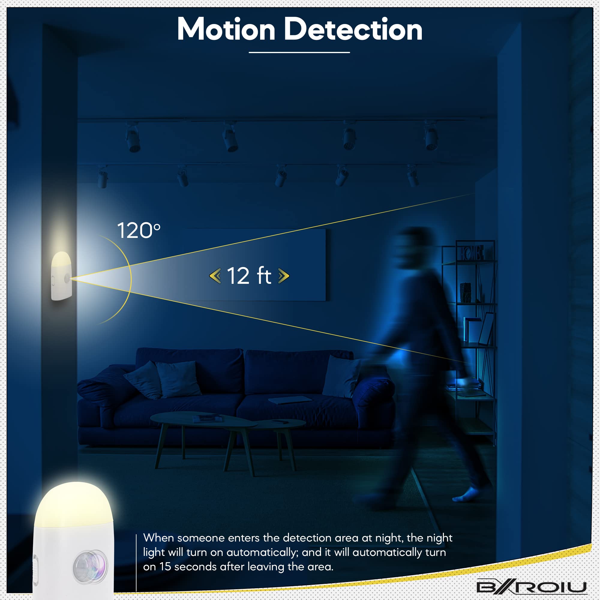 Motion Sensor Led Remote Control Motion Activated Toilet Light RGB Motion Sensor Night Light ...