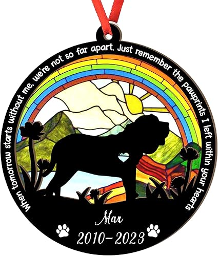 Miniatura 38 de Adorno de atrapasoles de setter irlandés personalizado, adorno de Navidad de Setter irlandés, regalo para perro amante, setter irlandés