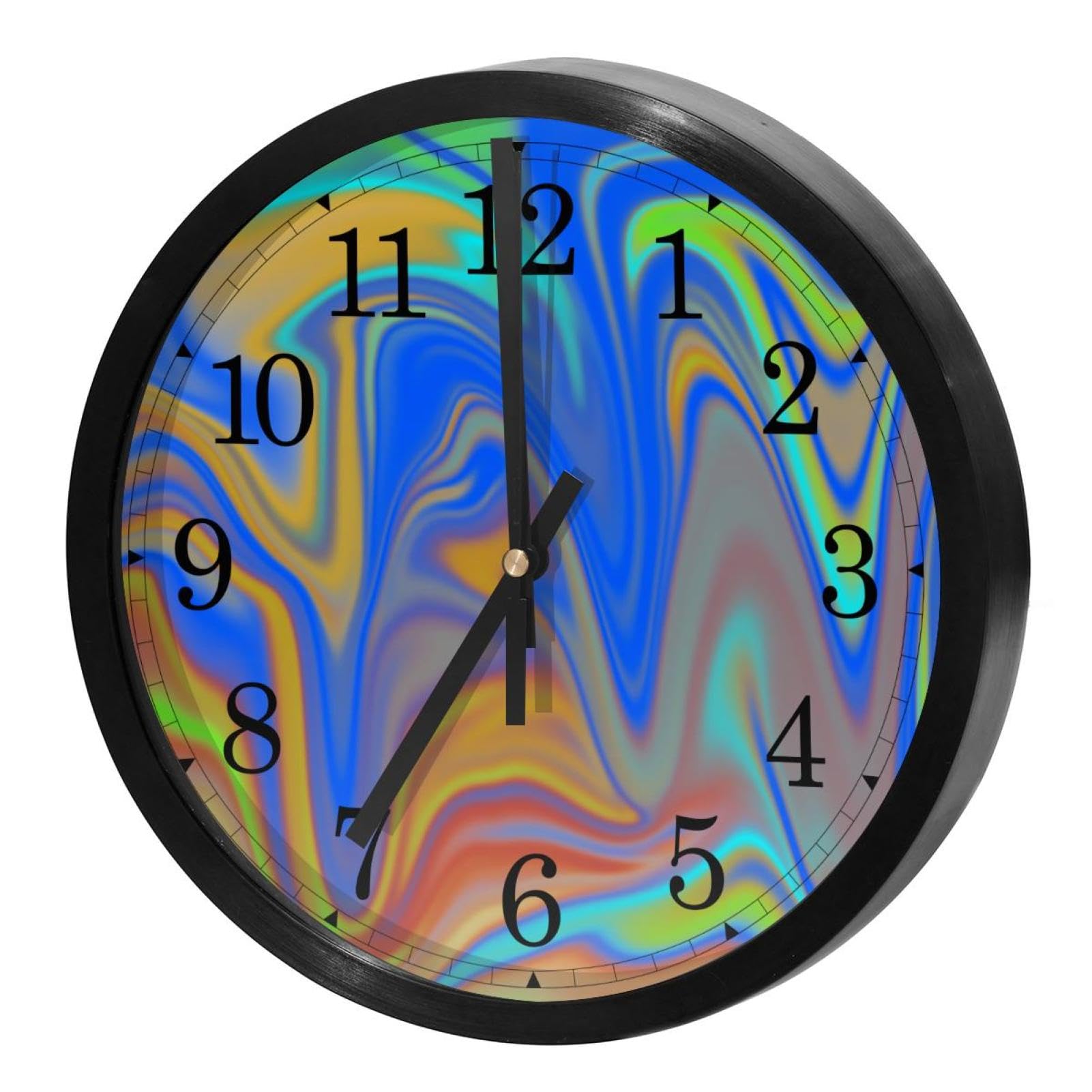 Horloge murale silencieuse à quartz en belle soie haut de gamme