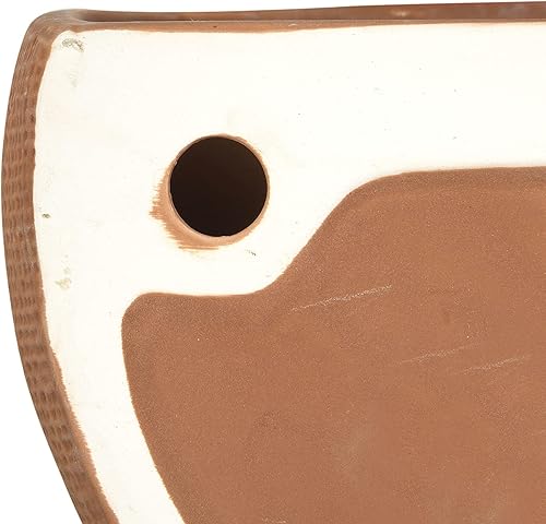 Miniatura 5 de Main + Mesa Macetas modernas de cerámica bohemia para montaje en pared, color terracota, juego de 2 tamaños