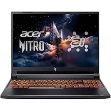 Acer 2026 Gaming Laptop | Nitro V 16 | Intel 14-Core 9 270H | NVIDIA GeForce RTX 5070 8GB | 32GB DDR5 | 1TB SSD | 16" 1920x1200 180Hz | Win11 Pro - Wi-Fi 6 - BT 5.3 - Backlit KB - Obsidian Black
