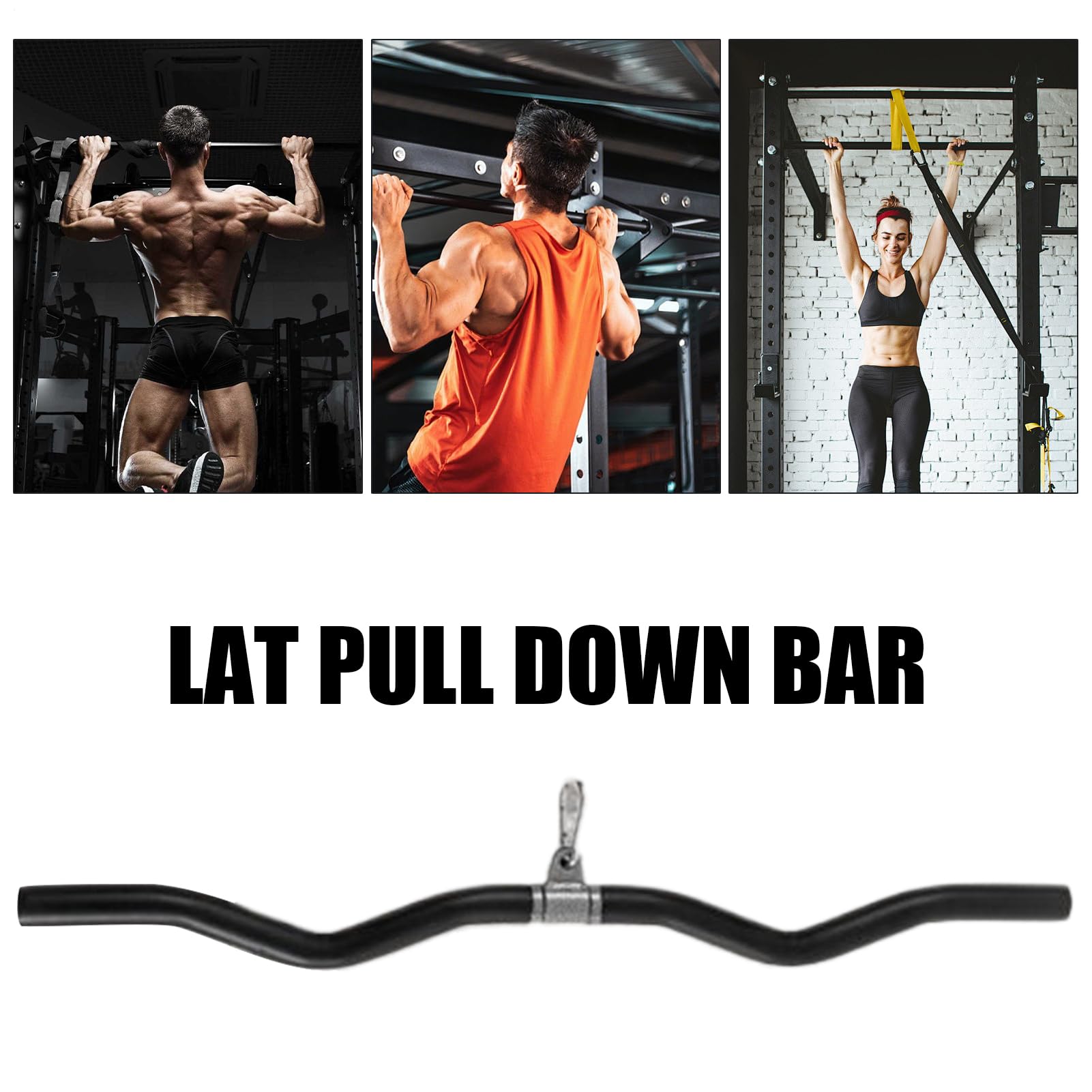 Latzugstange Kabelzugmaschine Zubehör Für Latzug | Ergonomisches Griffstück Für Krafttraining Körperübungen Zu Hause Universell