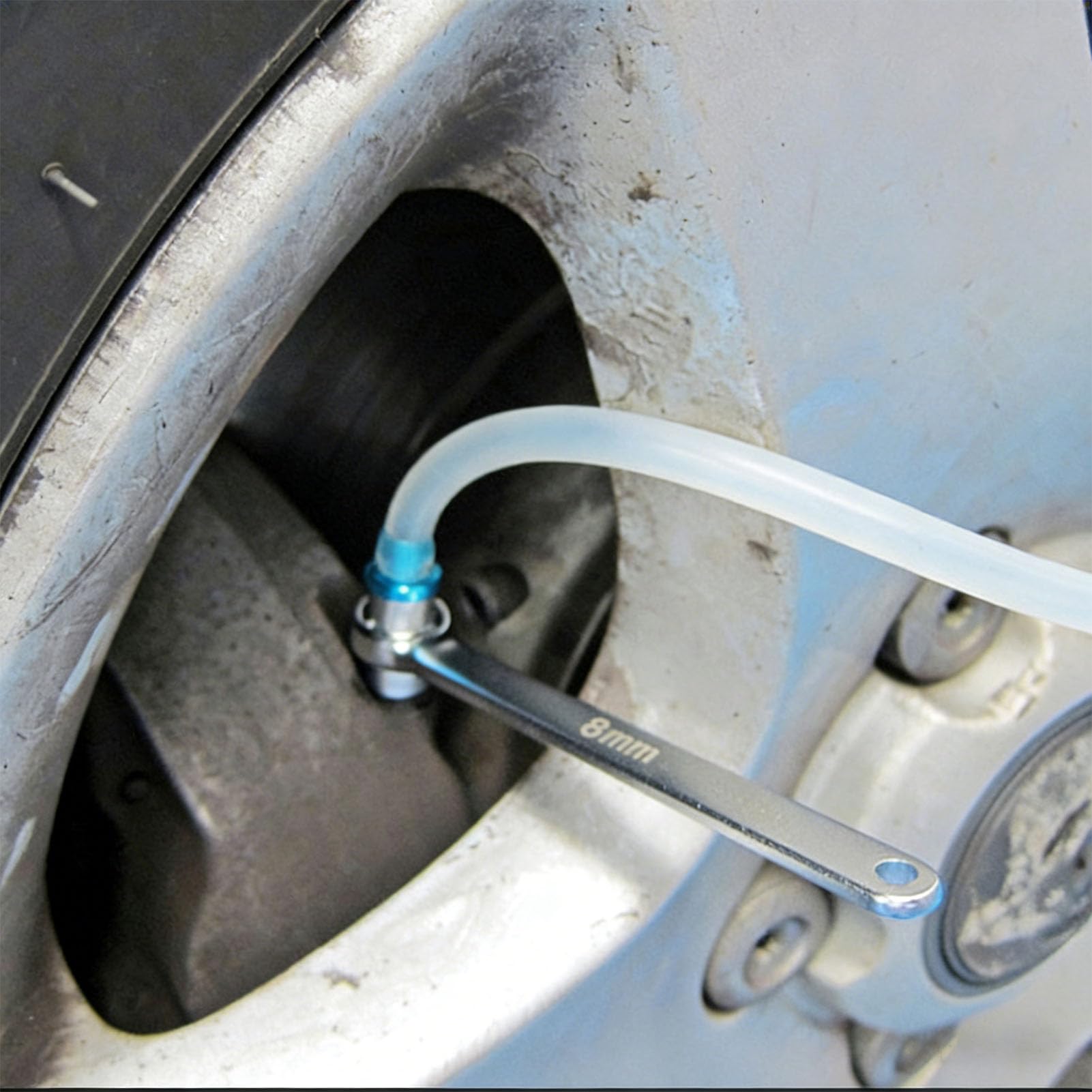 VGEBY Bremsenentlüftungsschlüssel-Set, Chrom-Vanadium-Stahl-Schraubenschlüssel-Set mit ergonomischen Griffen, 6-teiliges Bremsflüssigkeits-Entlüftungswerkzeug für Auto Motorrad LKW Wartung