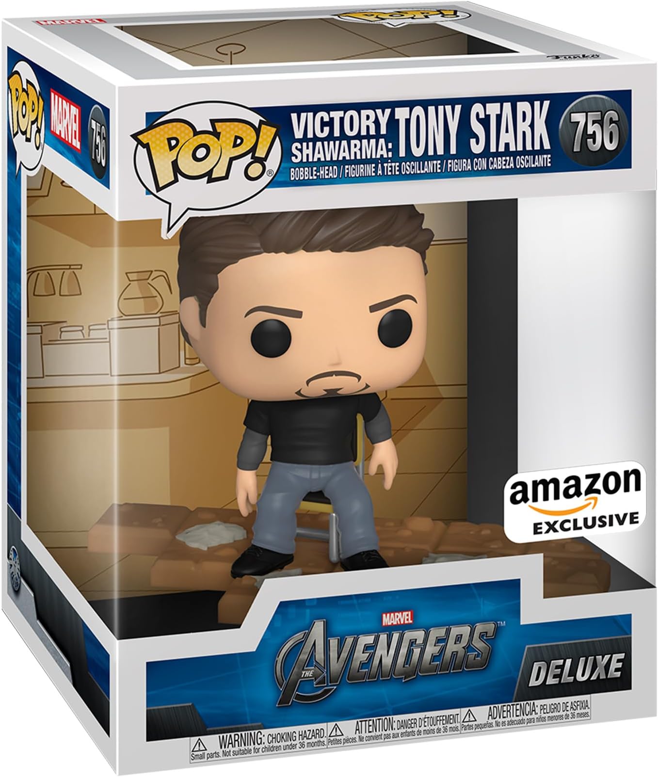 Pop! Deluxe: Marvel - Tony Stark Shawarma - Avengers - Amazon Exclusive - Vinyl Collectible Figure - Gift Idea - Official Merchandise - Toy for Children and Adults - Movies Fans