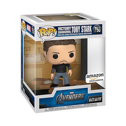 Sale Funko Pop! Deluxe Marvel: Avengers Victory Shawarma Series - Tony Stark (Iron Man), Amazon Exclusive, Figure 2 Of 6