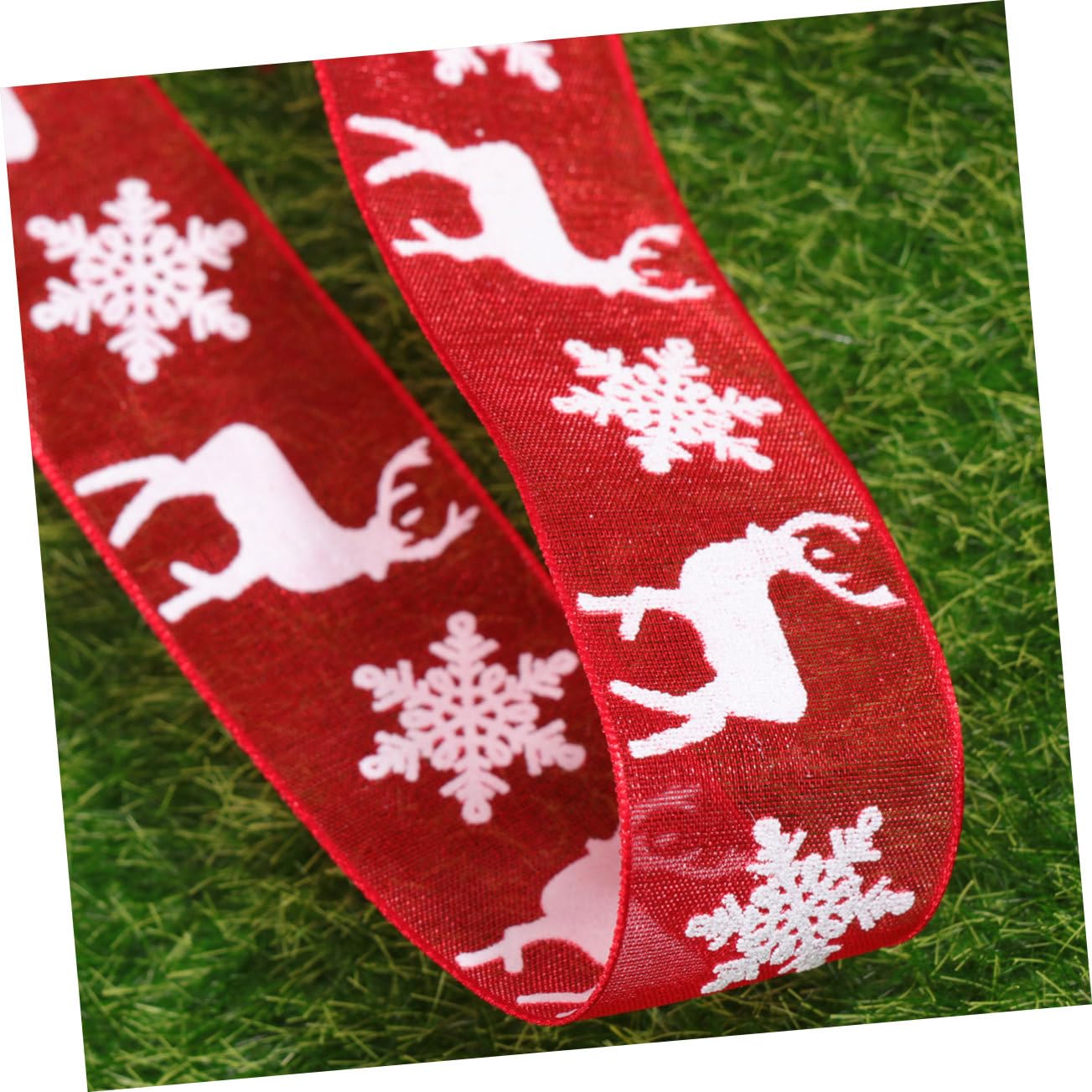 5 Pz nastro per decorazioni natalizie nastro trasparente nastro nastro natalizio per albero nastri rossi per confezioni addobbi natalizi natale decorazioni rosso