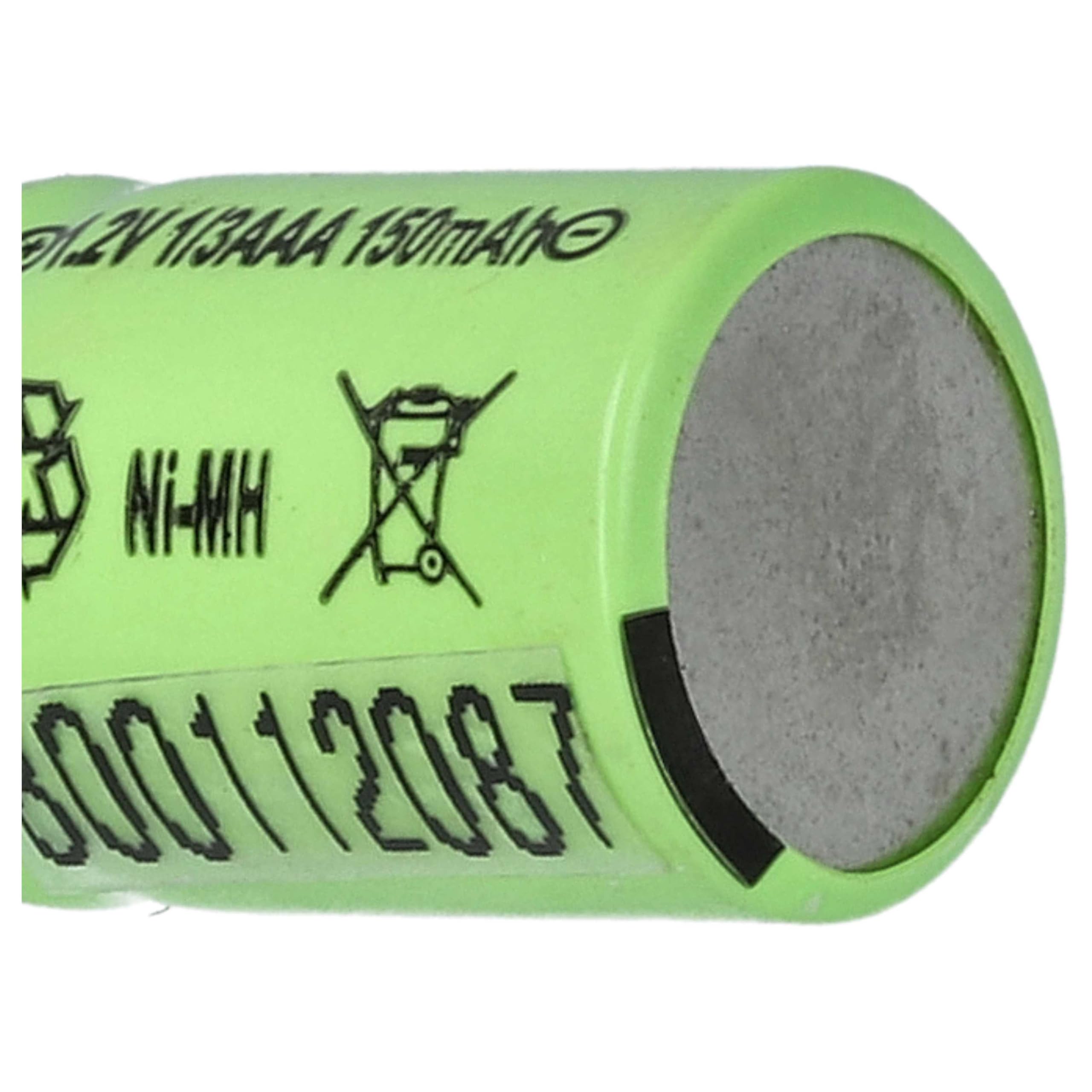 vhbw 20 x wymienne baterie do 1/3AAA dla modelu RC (150mAh, 1,2V, NiMH)