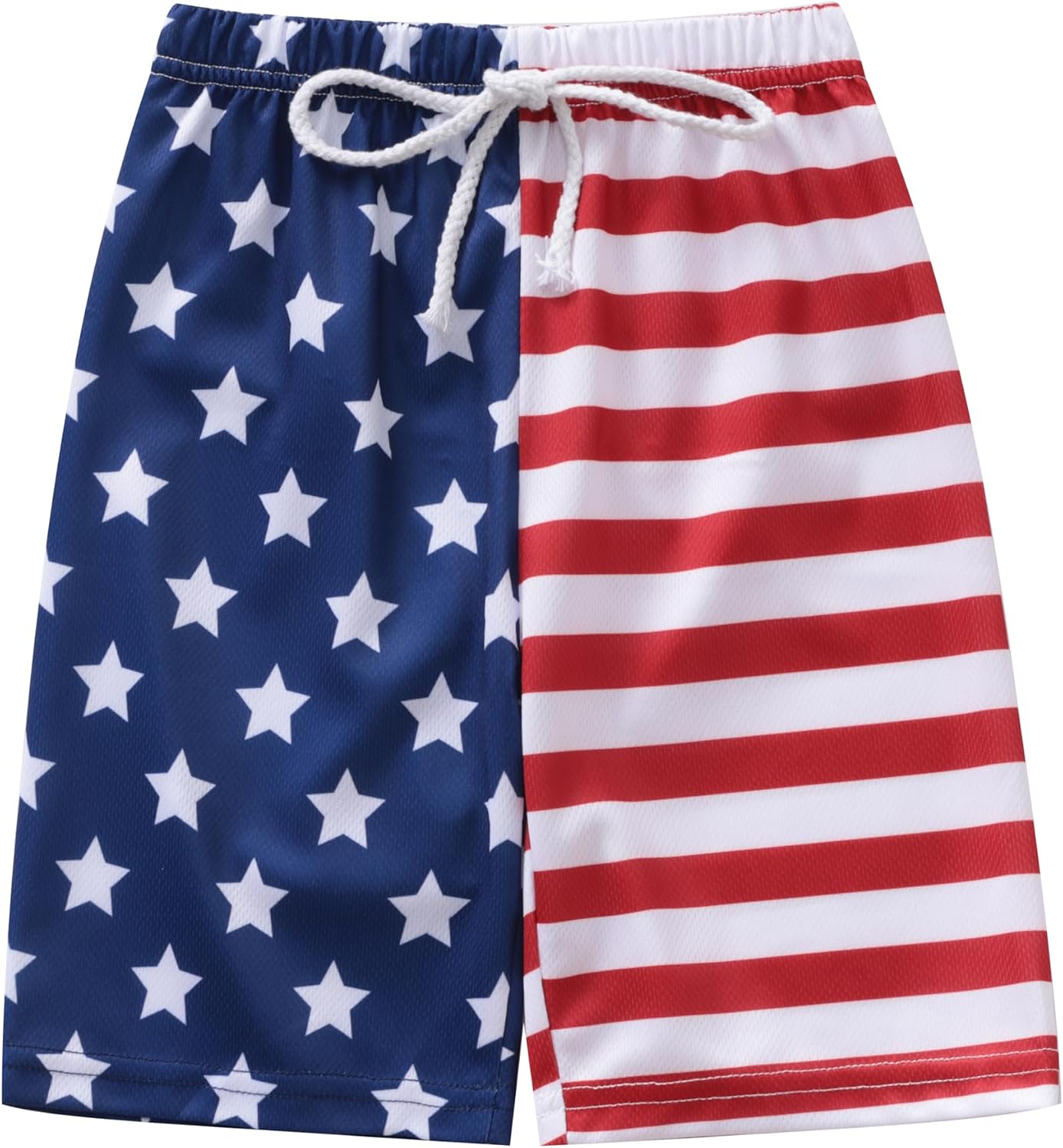 4th Of July Boys American Flag Button Up Baseball Jersey Shirt Shorts Set for 2-14 Years Kids Independence Day Outfit