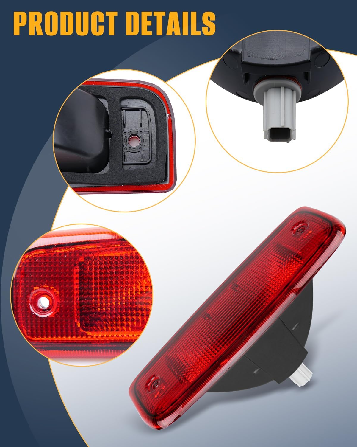 Third Brake Light Fit for Nissan NV1500 NV2500 NV3500 2012-2021, 3rd Brake Light Replace 923-153 265901PA0A