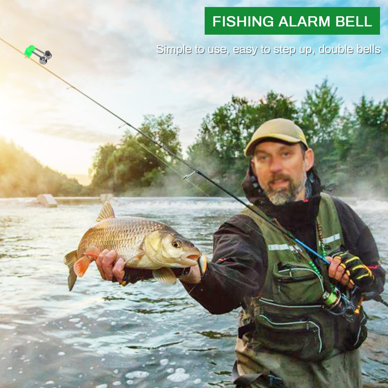 Wędkarskie dzwonki sygnalizatory brań Noc Akcesoria wędkarskie Fishing Tackle Alarm sygnalizator brań dzwonki dzwonki sygnalizator brań dzwonki sygnalizator brań dzwonki i uchwyt na światło załamane na noc morze Urządzenie wędkarskie 20 sztuk