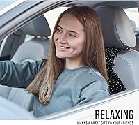 Vista 6 de Zone Tech Cojín para asiento de cuentas de madera (Negro)