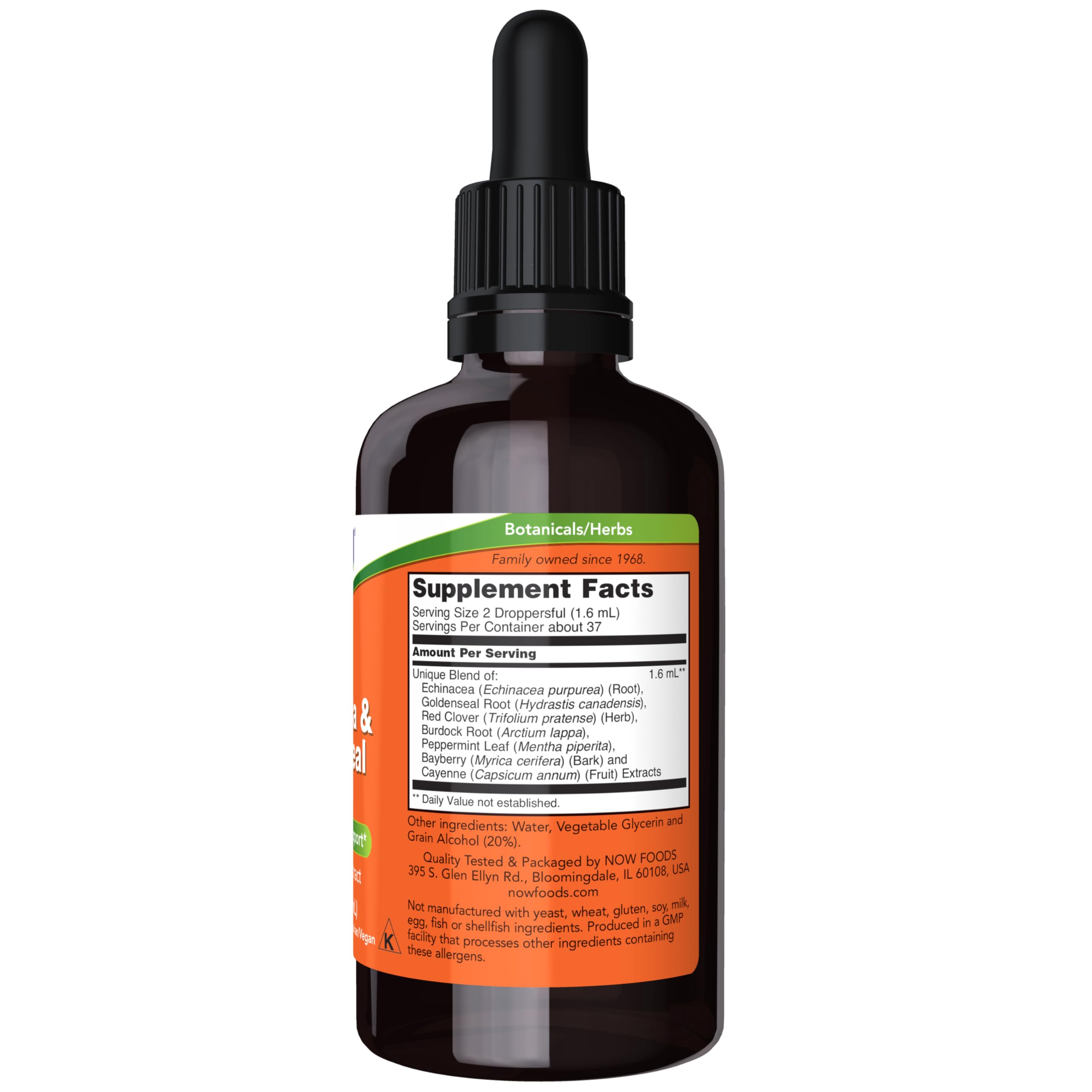 NOW Supplements, Echinacea & Goldenseal Plus with Dropper, 2 fl. oz — Amazon image 2