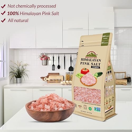 Miniatura 3 de Himalayan Chef Molinillos de repuesto de sal rosa del Himalaya, grano grueso, 12 libras (12 bolsas de 1 libra)