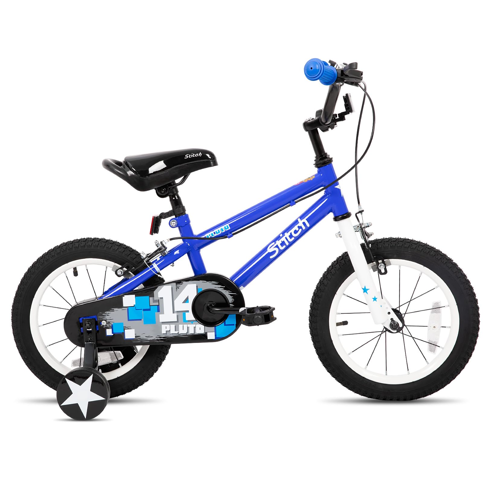 STITCH Pluto 14 inch Kids Bike for Ages 3-5 Years Boys, 14 Inch