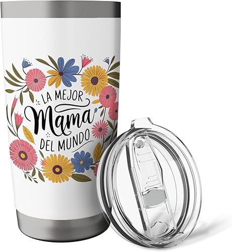 Miniatura 5 de La Mejor Mamá Del Mundo - Camiseta con aislamiento de acero inoxidable español para el Día de la Madre