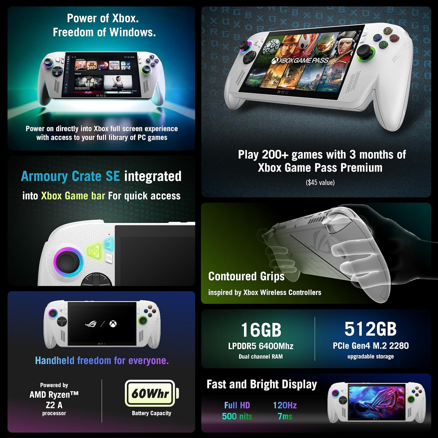 Amazon.com: ASUS ROG Ally 7” 120Hz FHD Gaming Handheld, Ryzen Z1