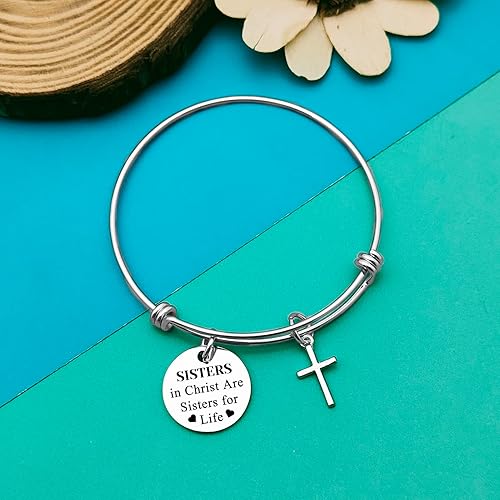 Miniatura 3 de Pulsera de joyería cristiana para hermanas religiosas, regalos religiosos para mujeres, adolescentes, niñas, regalos para hermanas en Cristo,