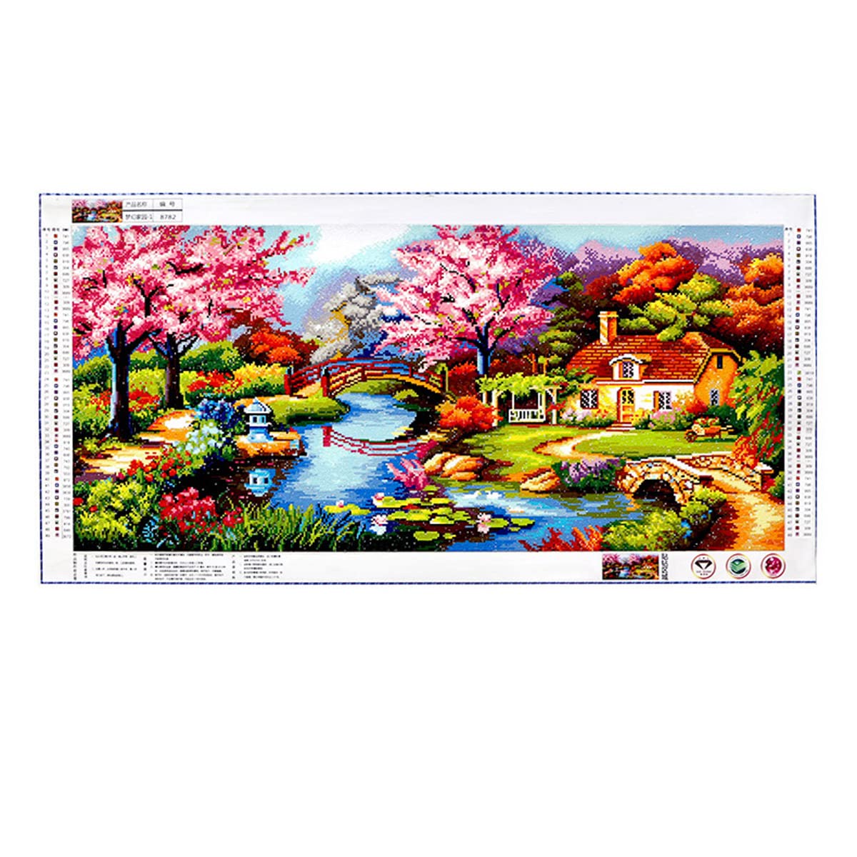 Instarry 5D Diamond Painting Peinture Diamant Paysage Idyllique Decoration Murale Salon Moderne 120x60 cm