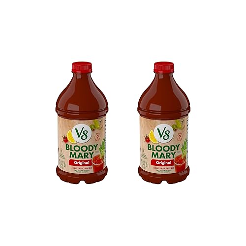 Miniatura 8 de V8 Bloody Mary Mix, jugo de verduras para cócteles Bloody Mary, botella de 46 onzas líquidas (paquete de 6)