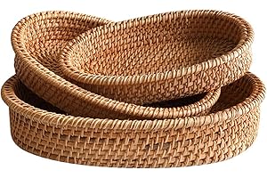 ZEAYEA Oval Baskets Woven