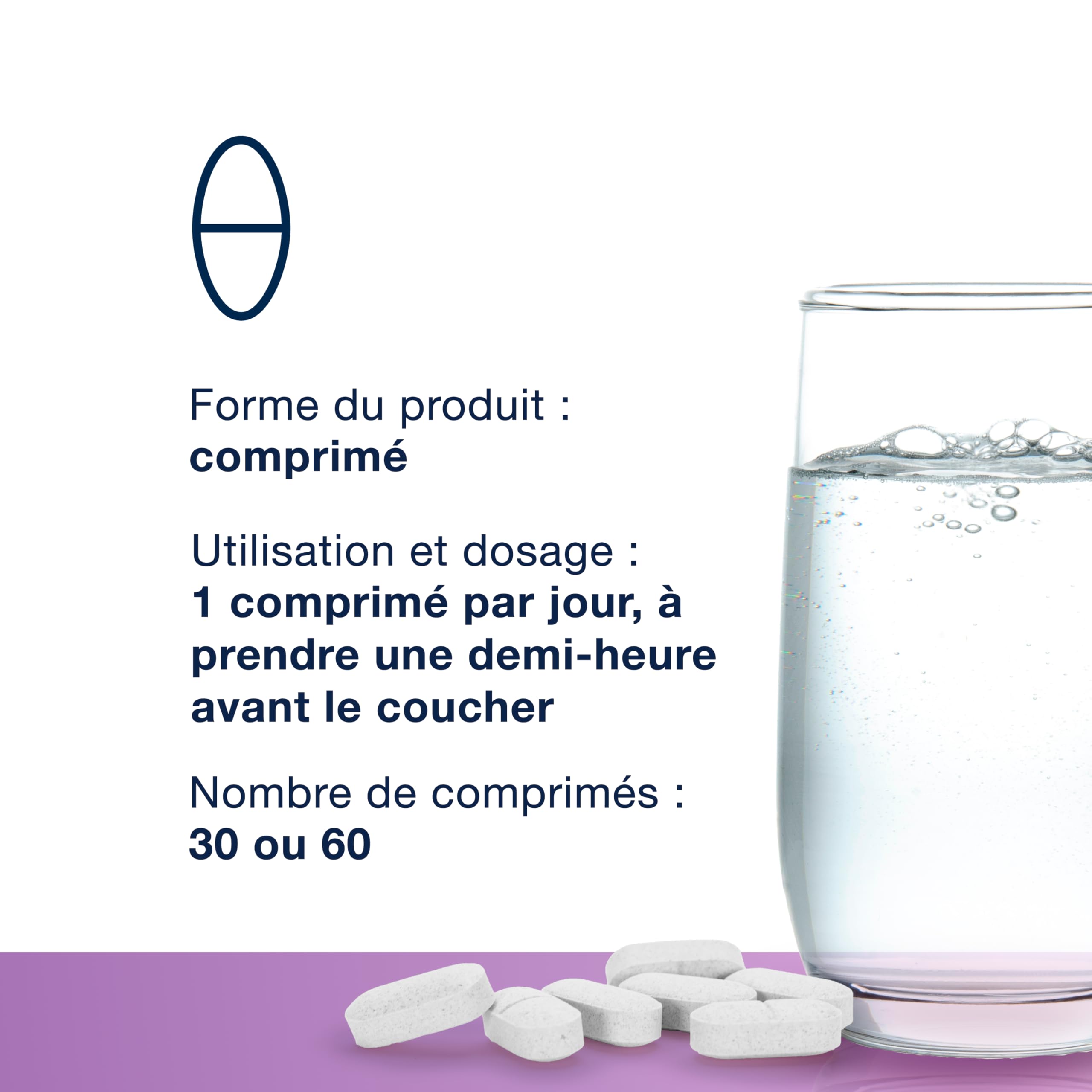 Metagenics MetaSleep - Complément Alimentaire Mélatonine 1 mg, Valériane, Mélisse, Magnésium, Vitamines B6 & B12 - Sommeil Réparateur & Relaxation - Végan - 60 Comprimés