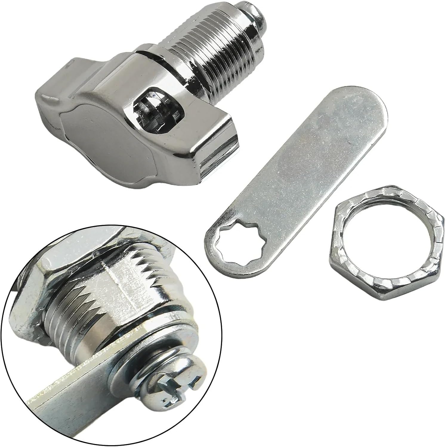 Cabinet Cam Lock Mailbox Drawer Turn Tongue Padlock Zinc Alloy Mechanical Keyless Furniture Hardware 1Pcs(16mm)
