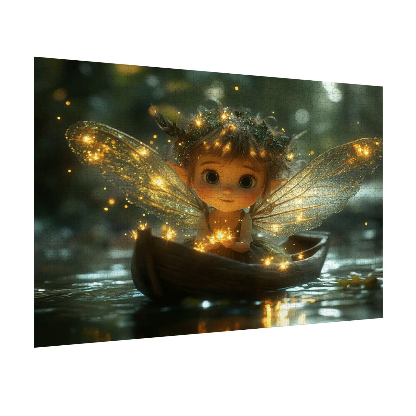 Puzzle 3000 Teile für Erwachsene, 3D Puzzle Elf Holzpuzzles, n-350 | Puzzlematte Kleines Boot, Heimunterhaltung, Entspannung Meditationspuzzle, Impossible Klassische Jigsaw Puzzles, Home Decor