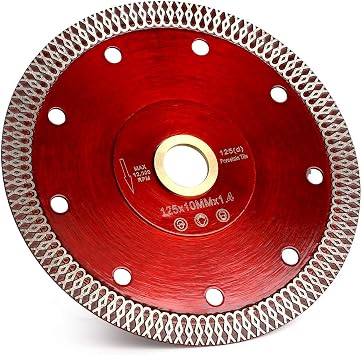 YIJING 5 in Super Thin Diamond Saw Blade Porcelain Tile Blade for Cutting Stone Ceramic Tile