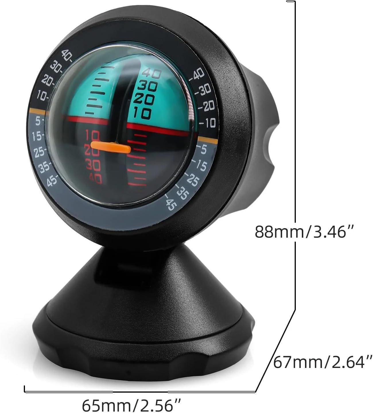 Compass for Car Dashboard 1/2/3/5PCS Mini Slope Meter Portable Angle Level Finder Balancer Car Vehicle Inclinometer Angel Tool Travellers