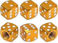 Vista 57 de 6 tapas de vástago de válvula de neumático, tapas de válvula de neumático de acero inoxidable para automóviles, camiones, SUV, motocicletas, Verde