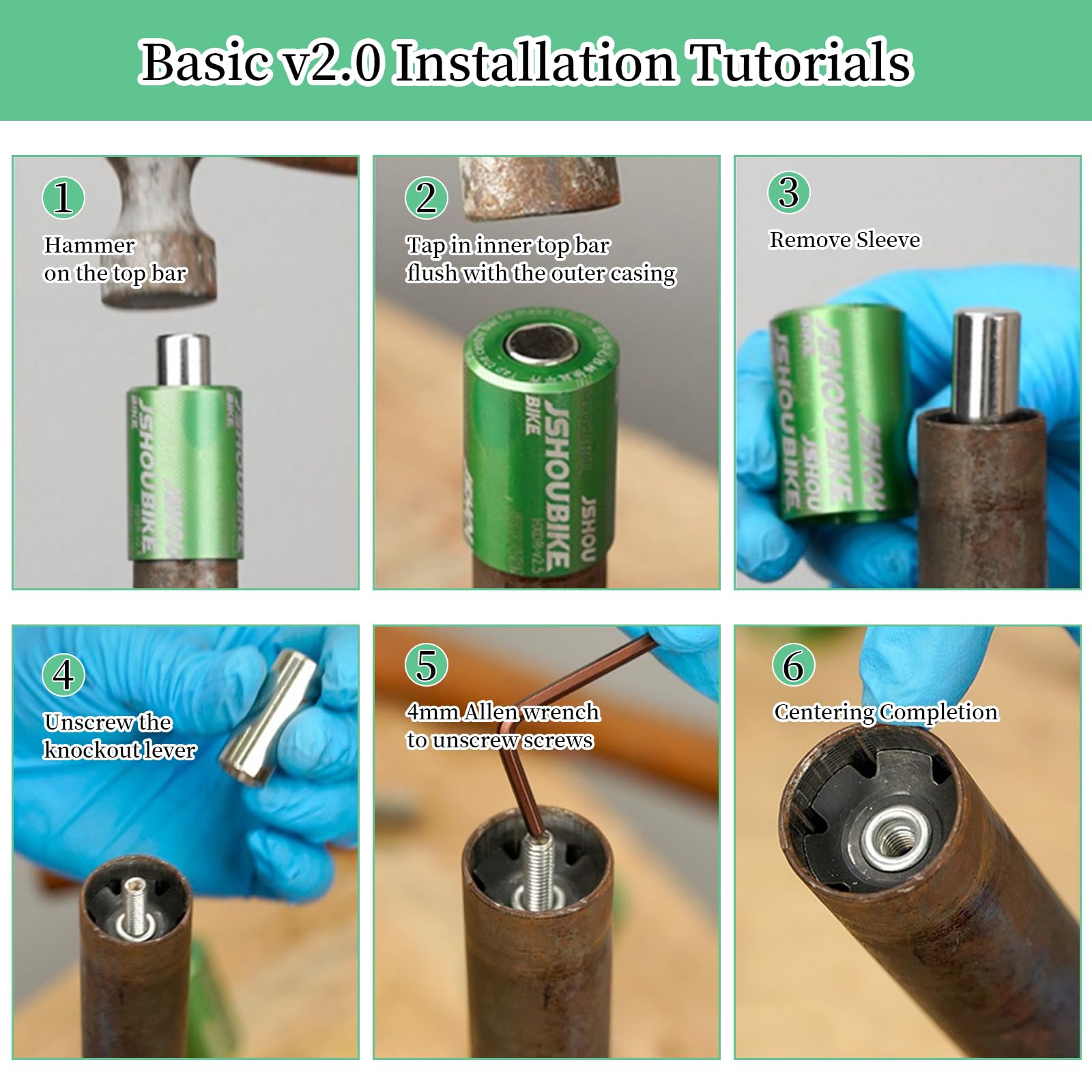 Forcella Regolazione Dado Sterzo Mimoke - Con Martello In Gomma E 4 Dadi Sterzo - Foto 7