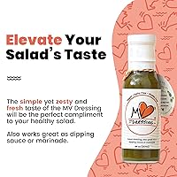 Vista 7 de MV The Dressing - Balsamic Vinaigrette Mediterranean Diet Salad Dressing, Dipping Sauce & Marinade - Gluten-Free, Dairy-Free & Vegan, 8 fl. Oz