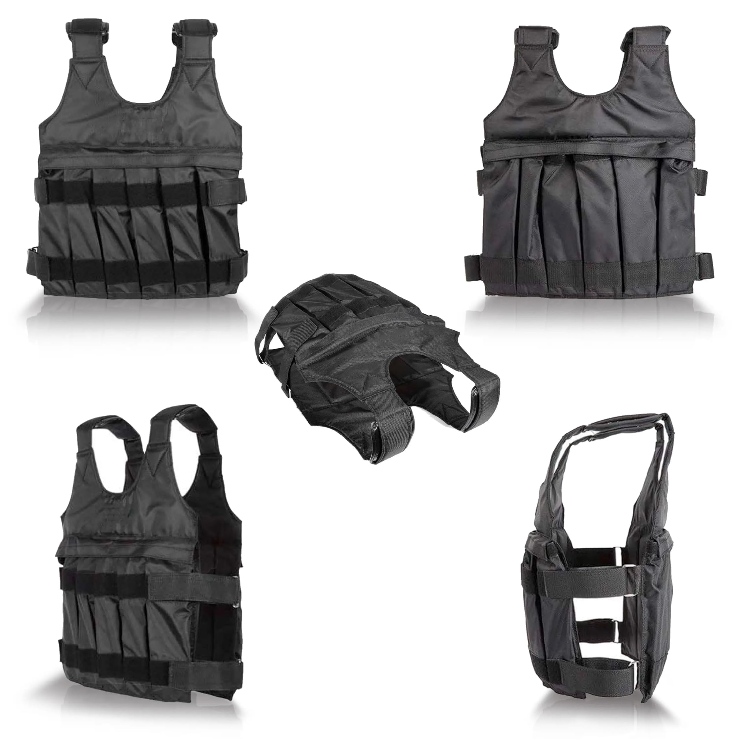 Gewichtsweste 1-50 Kg, Gewichtsbeutel individuell änderbar, hochwertiges Nylon, reißfest und wasserabweisend,
