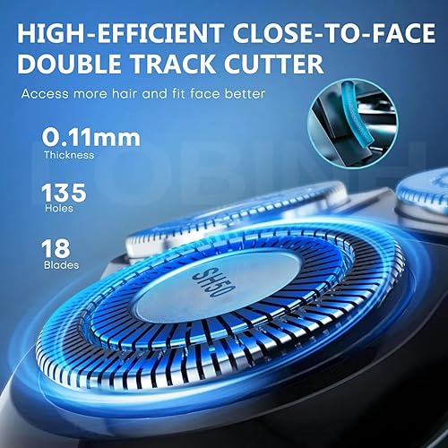 Miniatura 2 de SH50 - Cuchillas de repuesto compatibles con cuchillas de repuesto Phillips Norelco 5000 de repuesto para cabeza de afeitado eléctrica