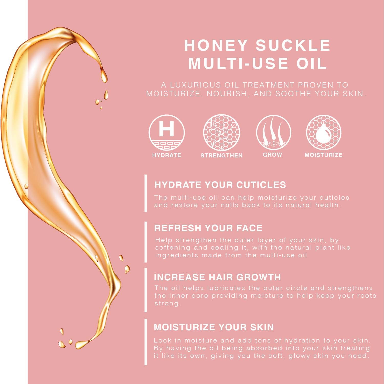 Beauté de Provence Honeysuckle Multi-Use Oil — Face, Body & Hair - image 4