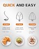 Facelle Food Processor Mixers & Mixer 6.5 L Stainless Steel Mixing Shot Kneading Machine 10 Speed Levels + Pulse Function Dough Kneading Machine Including 3-Piece Patisserie Set [Energy Class A+++]