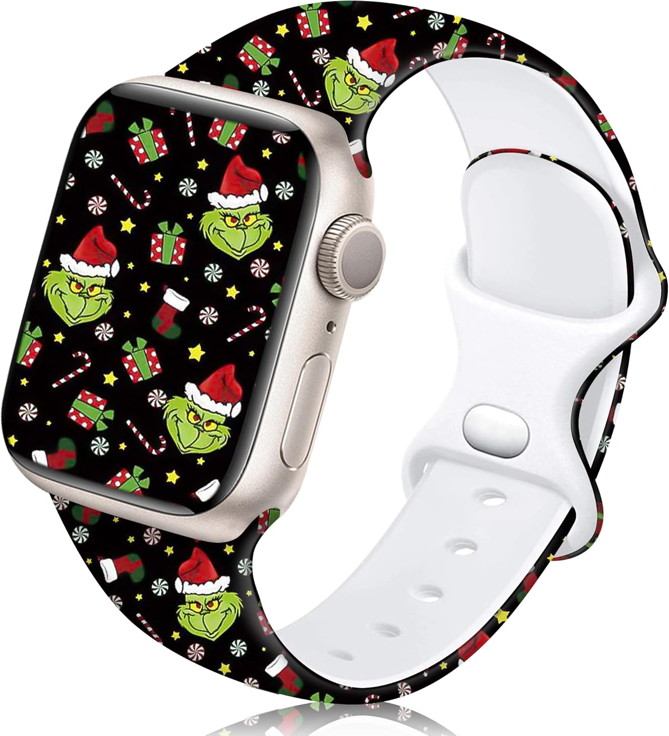 Christmas Silicone Bands Compatible with Apple Watch Series 10