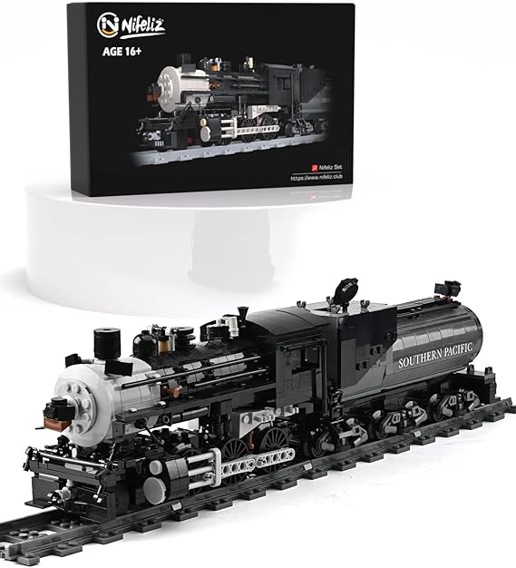 Nifeliz CN5700 Steam Train Building Kit and Engineering Toy