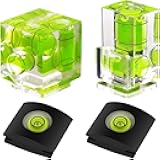 Anwenk Hot Shoe Level Camera Bubble Level Hot Shoe Spirit Level Hot Shoe Cover (Includes 3 Axis Bubble Level, 2 Axis Bubble Level and 1 Axis Hot Shoe Cover) Combo Pack