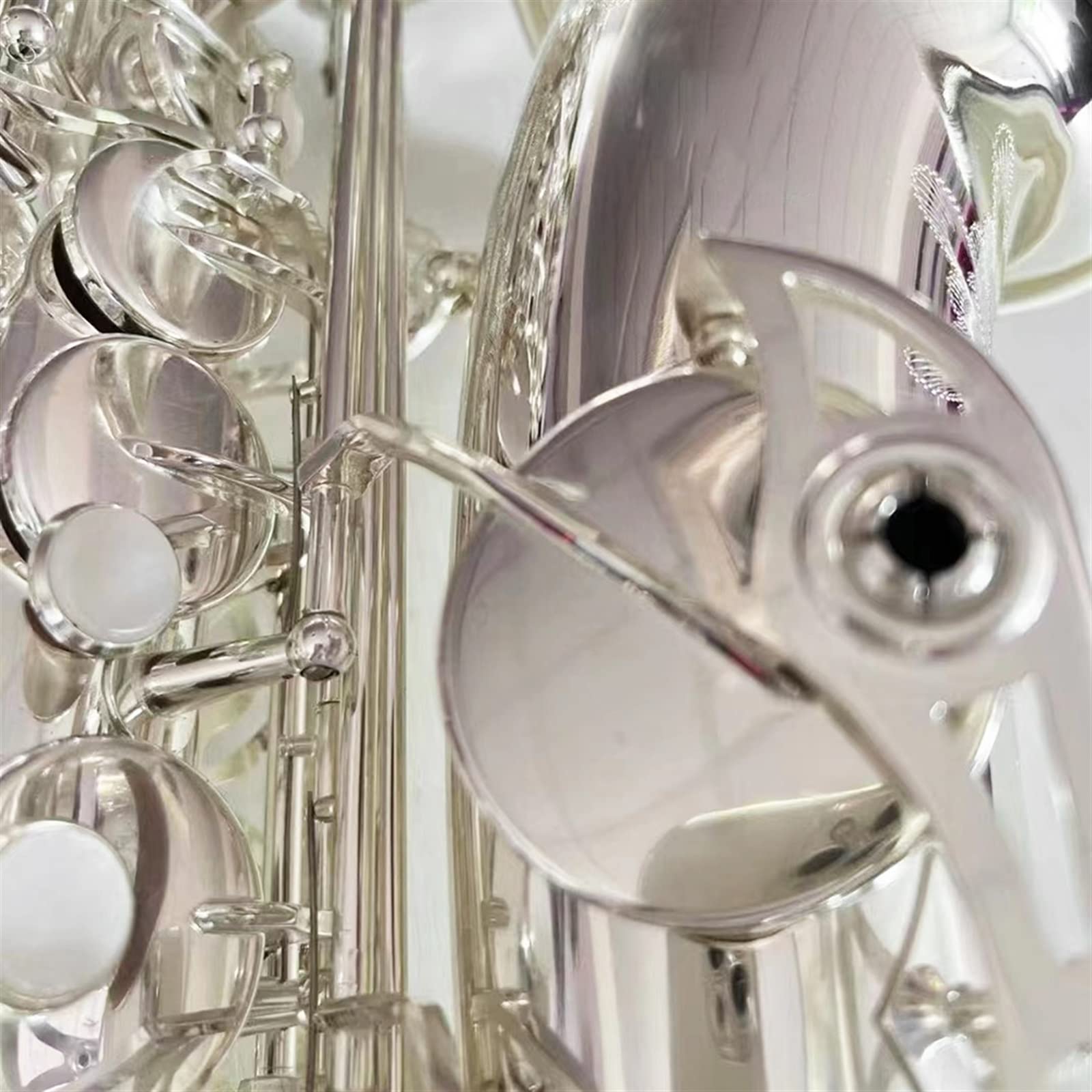 Sax Studente Strumento per Sassofono Contralto Professionale Argento Sax Contralto Voce Professionale