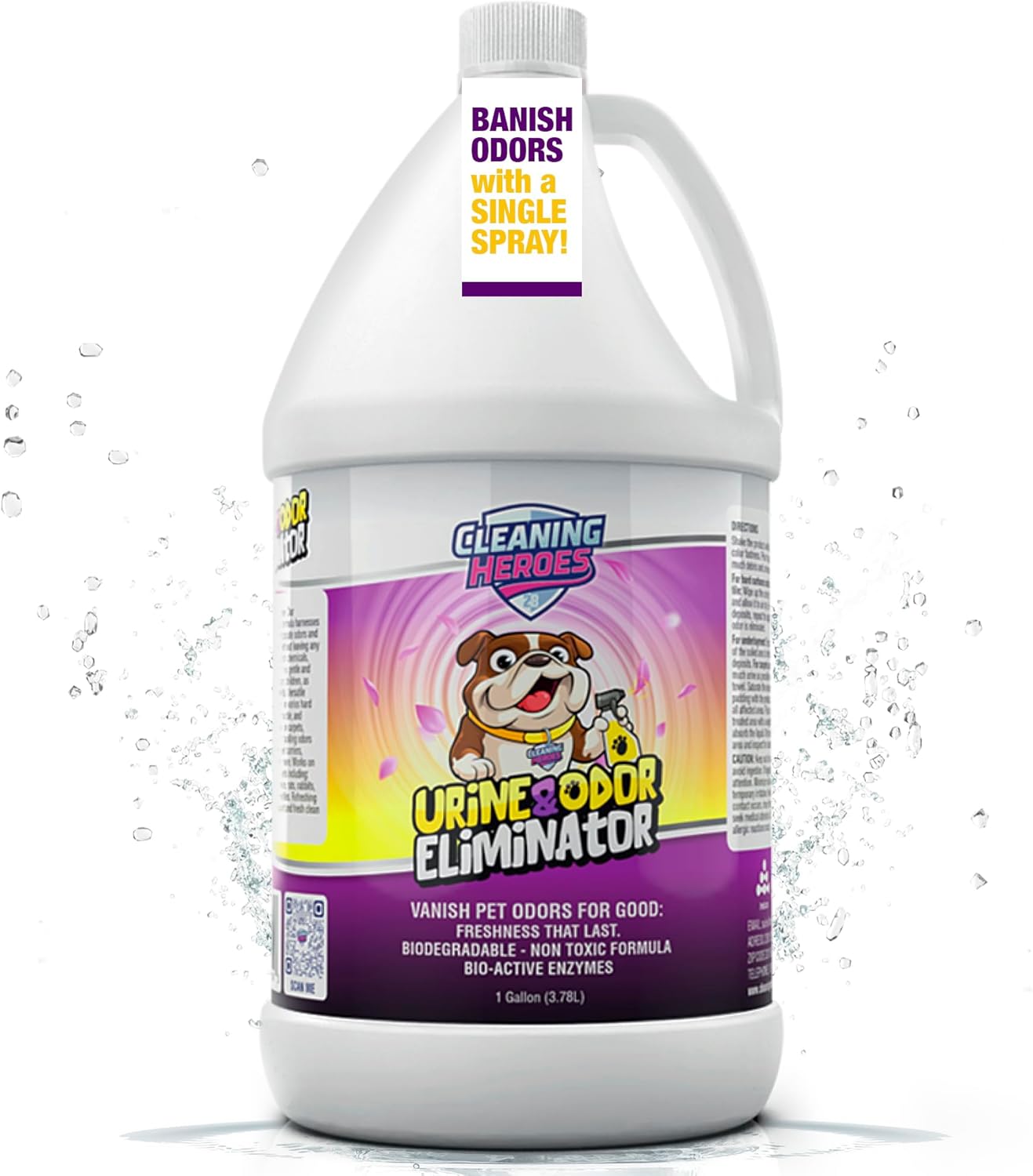 Pet Odor Eliminator Enzyme Spray for Carpets & Upholstery